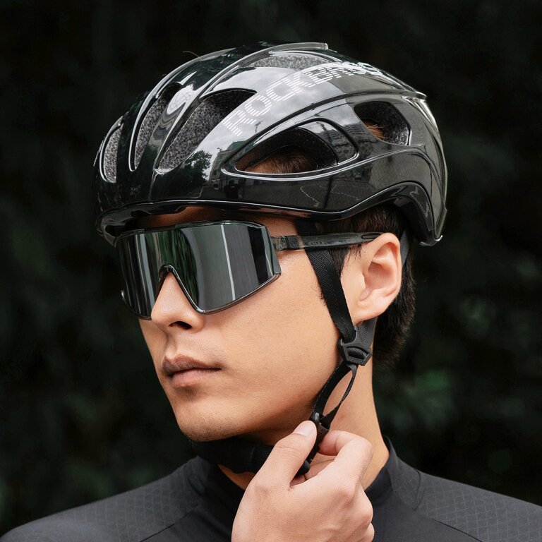 Kask rowerowy lekki regulowany 58-62 cm - czarny (2)
