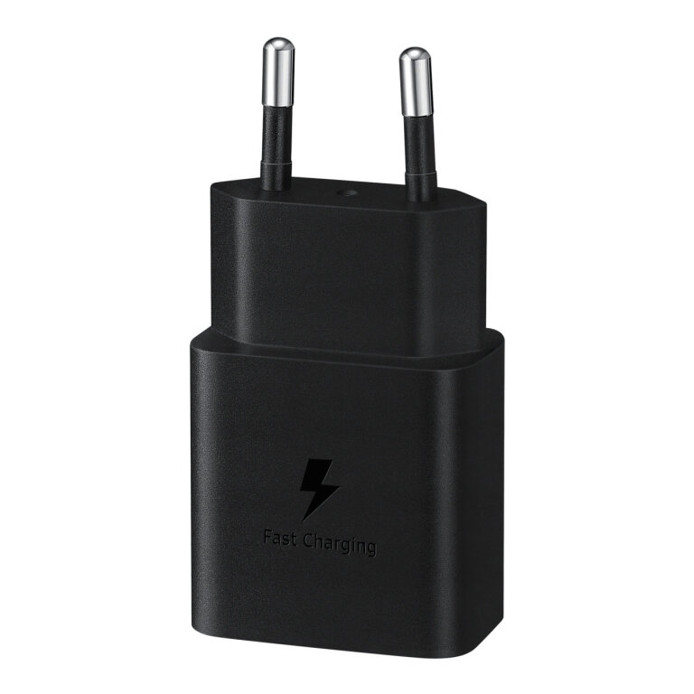 Ładowarka sieciowa USB-C 15W PD AFC + kabel USB-C czarny (3)