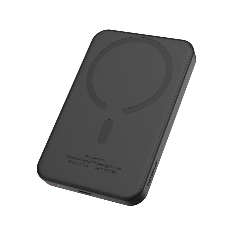 Mini powerbank 5000mAh 20W + kabel USB-C 20V / 3A czarny (2)