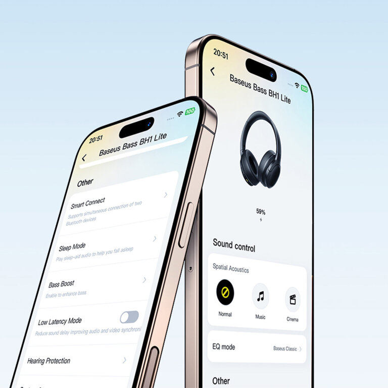 Słuchawki bezprzewodowe nauszne mocny bas Bass BH1 Bluetooth - czarne (11)