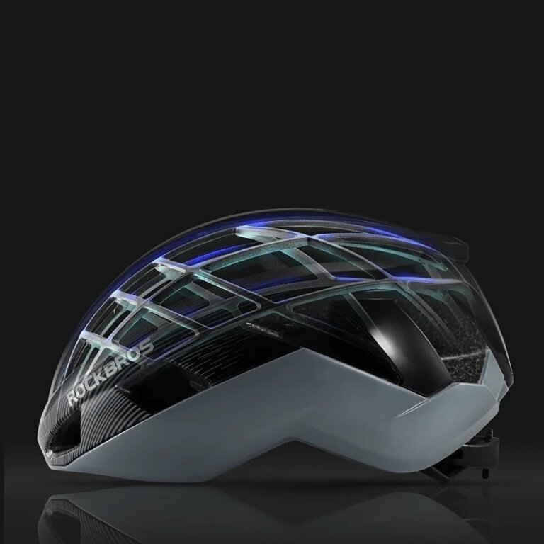 Kask rowerowy regulowany 54-58 cm - czarny (2)