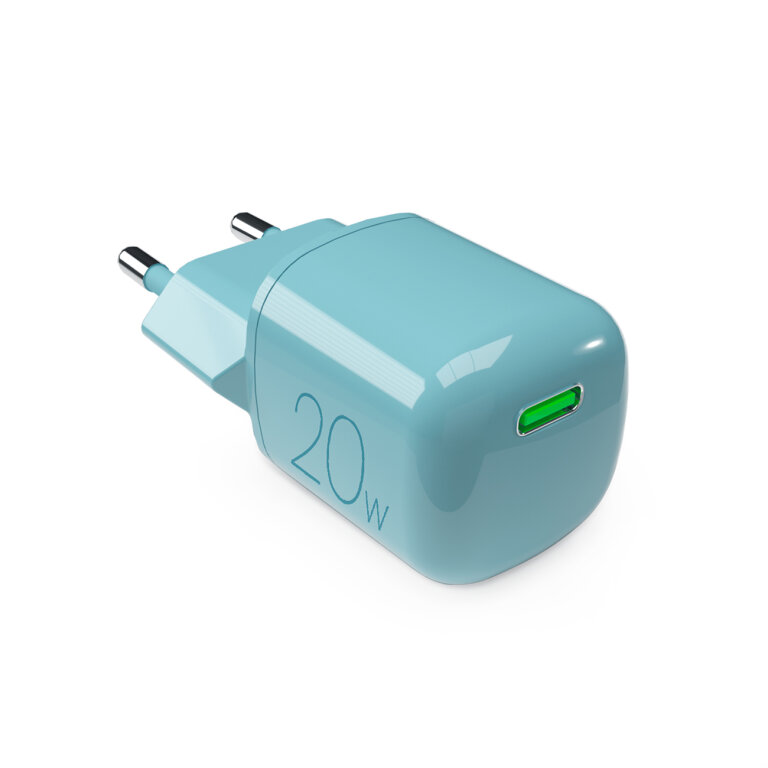 Ładowarka sieciowa USB-C GaN 20W - zielona (1)