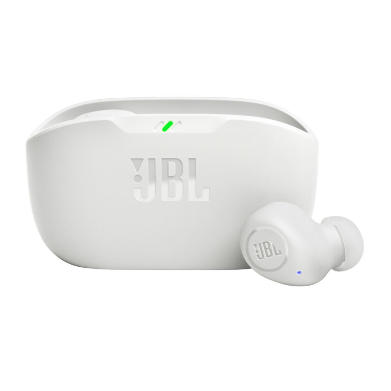 Słuchawki bezprzewodowe dokanałowe JBL Wave Buds - białe