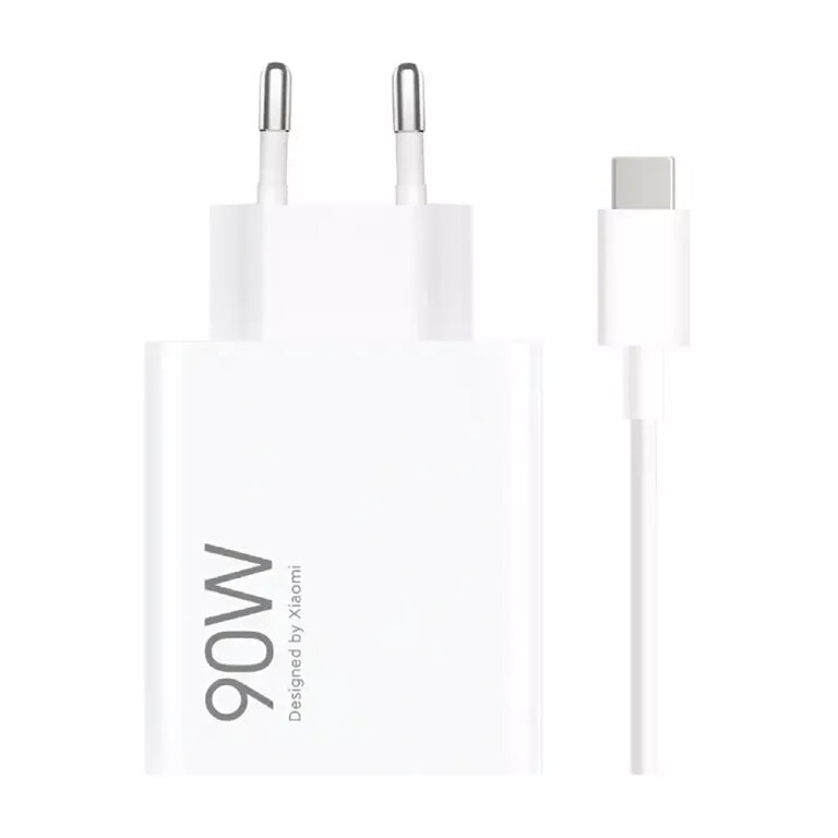 Ładowarka sieciowa Xiaomi HyperCharge Combo USB-A 6.1A 90W z kablem USB-C - biała (1)