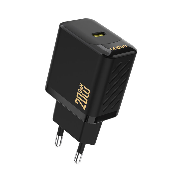 Ładowarka sieciowa PD20W GaN USB-C - czarna