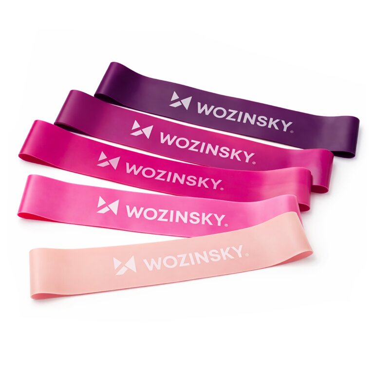 Gumy taśmy treningowe oporowe do ćwiczeń z TPE - 5 szt.
