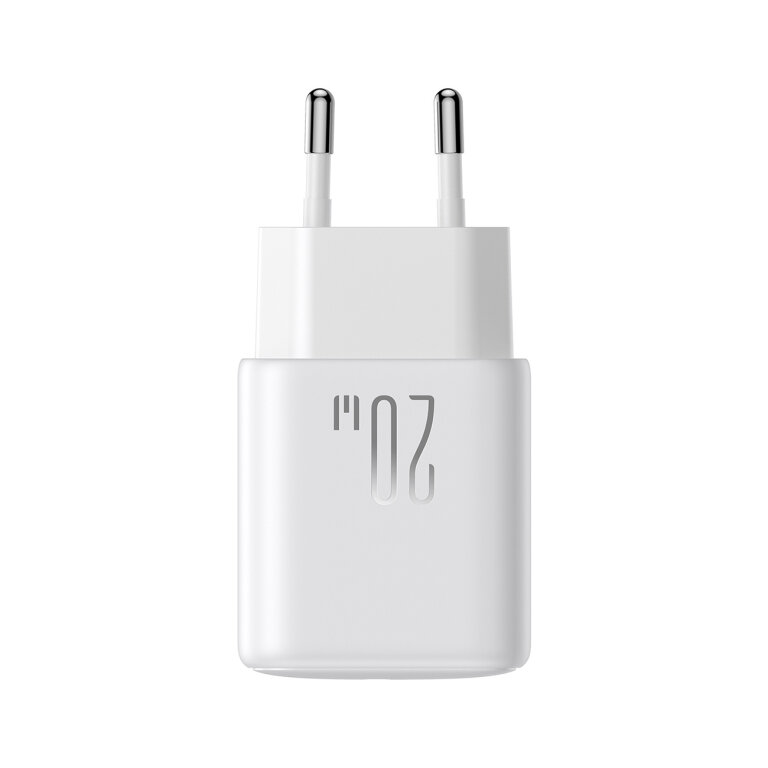 Ładowarka sieciowa USB-C PD QC 20W + kabel USB-C 1m - biała (3)