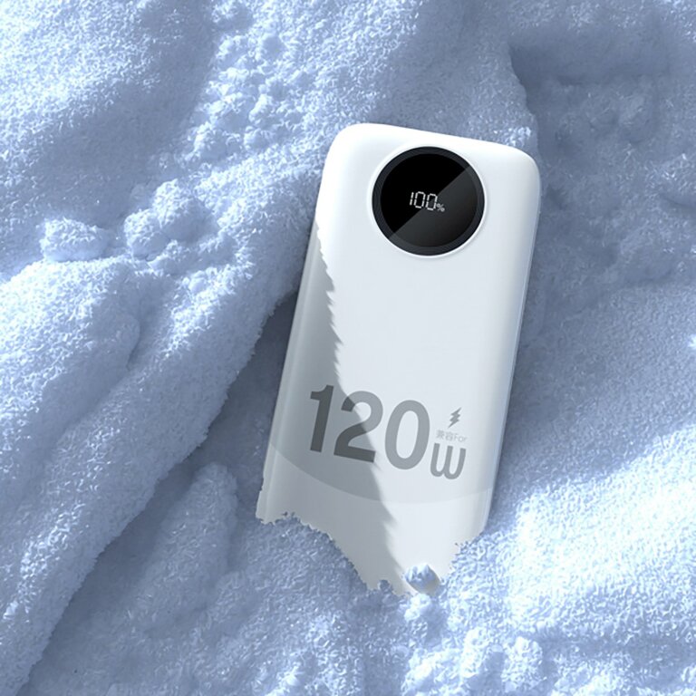 Powerbank K13 10000mAh 22.5W z wbudowanym kablem - biały (2)