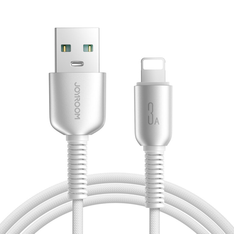 Kabel przewód Cutting-Edge Series 3A USB-A - iPhone Lightning 1.2m - szary (1)
