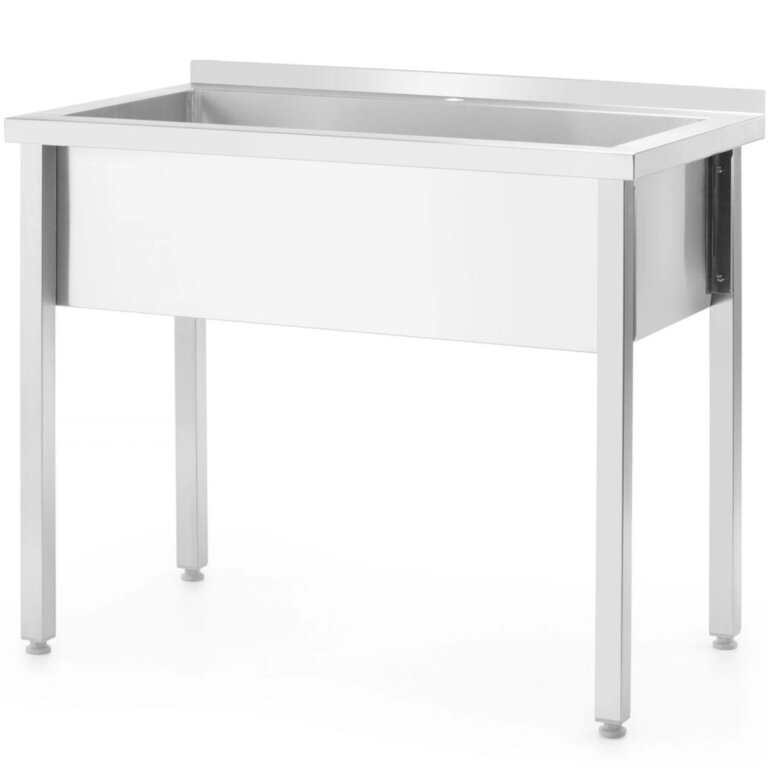 Basen zlew gastronomiczny jednokomorowy Budget Line STAL 1000 x 600 x 850 mm - Hendi 811023