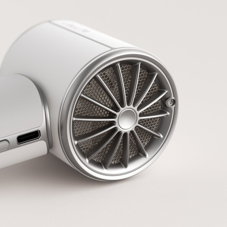 Mini wentylator przenośny wiatraczek dmuchawa 4250 mAh USB-C - biały (7)