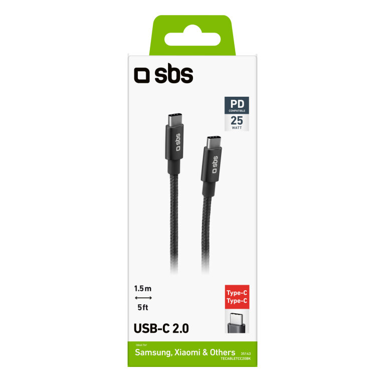Kabel przewód USB-C Power Delivery 25W 1.5m - szary (2)