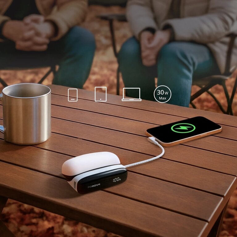 Stacja dokująca i powerbank 2w1 do baterii B100 - biała (5)