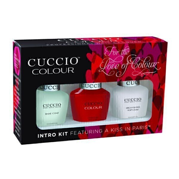 CUCCIO Zestaw Kiss in Paris 13 ml (base,top,colour)
