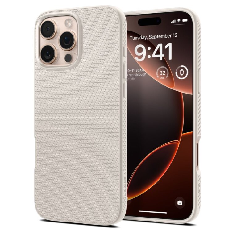 Etui case na iPhone 16 Pro Max Liquid Air - tytanowy