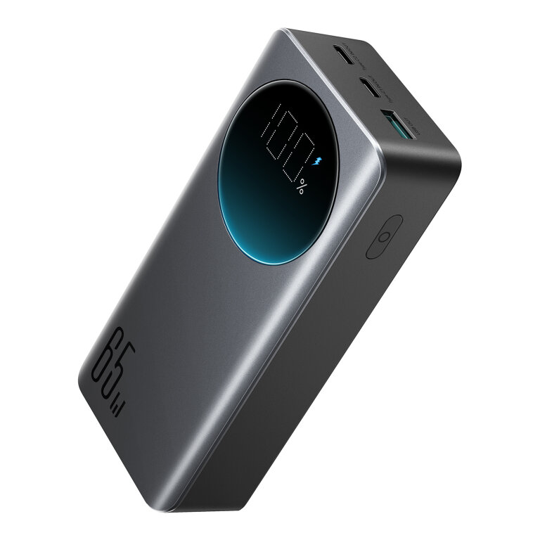 Cyfrowy powerbank 30000mAH 65W 3A USB USB-C czarny