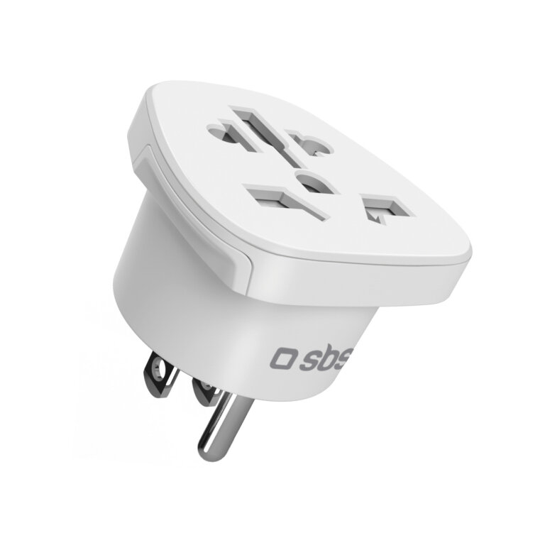Adapter sieciowy podróżny US Stany Zjednoczone - biały