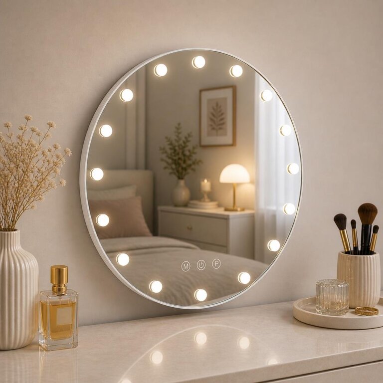 Lustro podświetlane LED HOLLYWOOD śr 70cm (2)