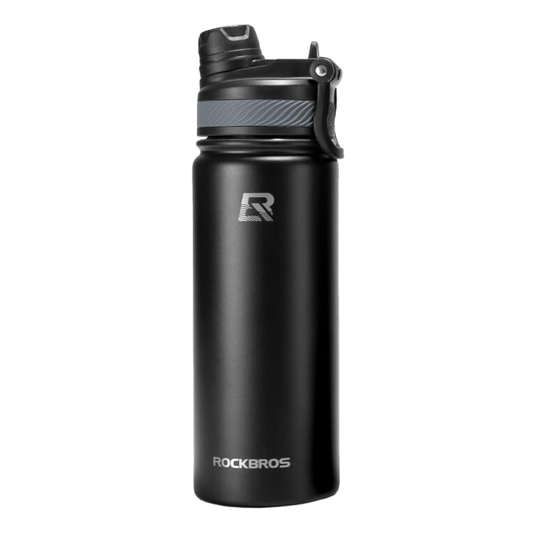 Bidon rowerowy butelka termiczna na napoje stal nierdzewna 530ml - czarny