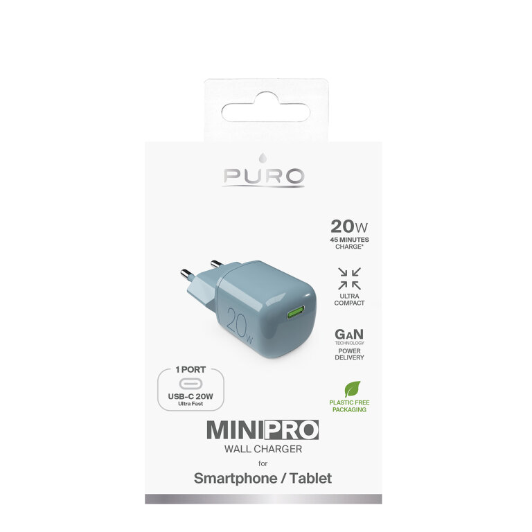 Ładowarka sieciowa USB-C GaN 20W - zielona (2)