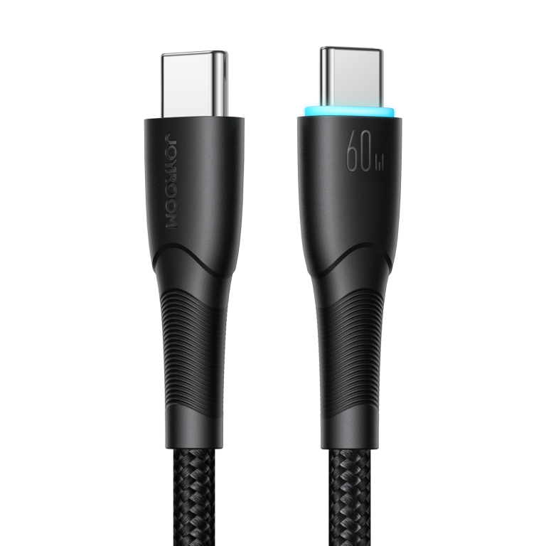 Kabel przewód Starry Series USB-C - USB-C 60W 1m czarny (1)